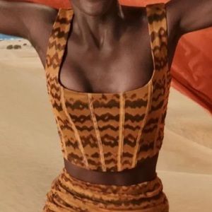 Zara Tulle Corset Top M